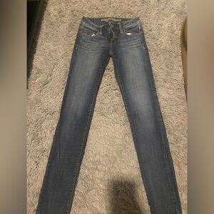 American Eagle Outfitters Women's Dark Blue Skinny Jeans